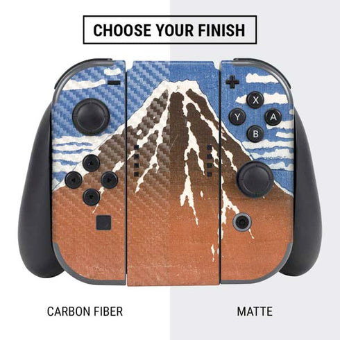 Hokusai Fuji Mountains in clear Weather Nintendo Switch Bundle Skin