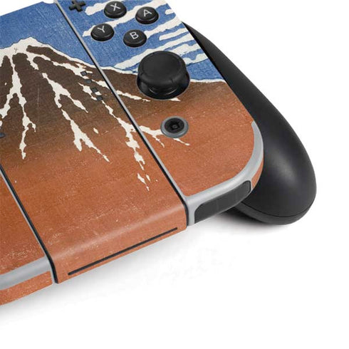 Hokusai Fuji Mountains in clear Weather Nintendo Switch OLED (2021) Skin