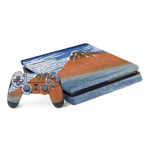 Hokusai Fuji Mountains in clear Weather PS4 Slim Bundle Skin