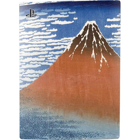 Hokusai Fuji Mountains in clear Weather PS5 Digital Edition Console Skin