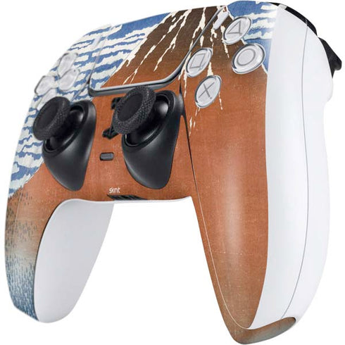 Hokusai Fuji Mountains in clear Weather PS5 Controller Skin
