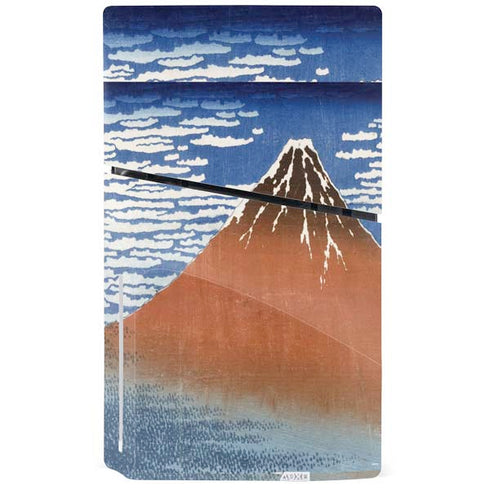 Hokusai Fuji Mountains in clear Weather PS5 Slim Disk Console Skin