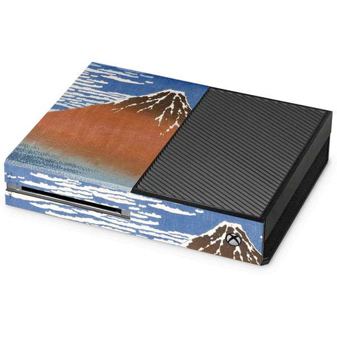Hokusai Fuji Mountains in clear Weather Xbox One Console Skin
