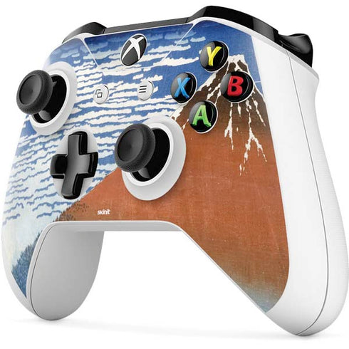 Hokusai Fuji Mountains in clear Weather Xbox One S Controller Skin