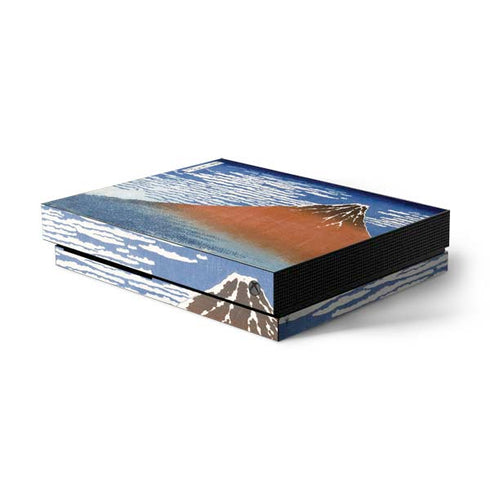 Hokusai Fuji Mountains in clear Weather Xbox One X Console Skin