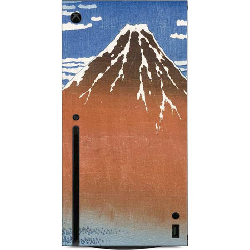 Hokusai Fuji Mountains in clear Weather Xbox Series X Console Skin