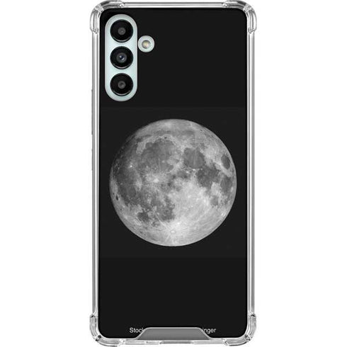 Full Moon Space Galaxy A13 5G Clear Case
