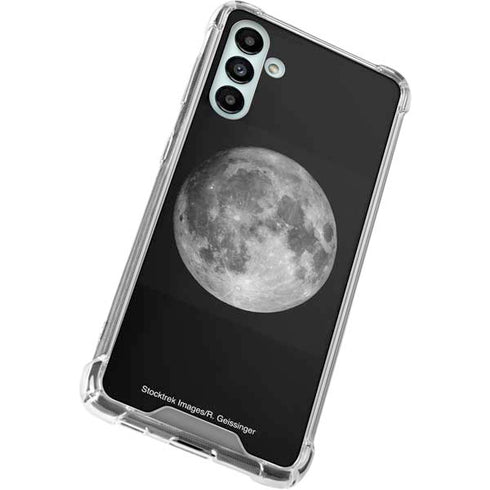 Full Moon Space Galaxy A13 5G Clear Case