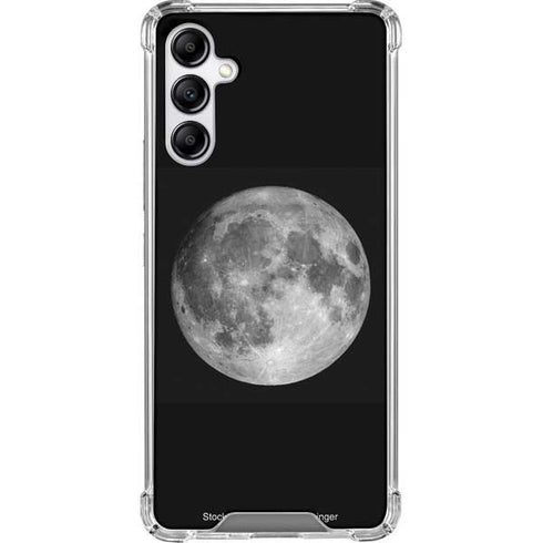 Full Moon Space Galaxy A14 5G Clear Case