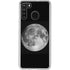 Full Moon Space Galaxy A21 Clear Case