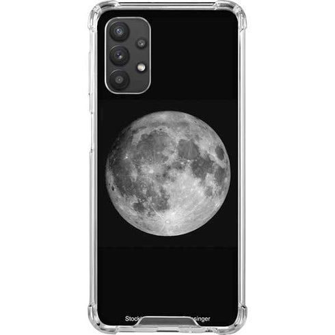 Full Moon Space Galaxy A32 5G Clear Case