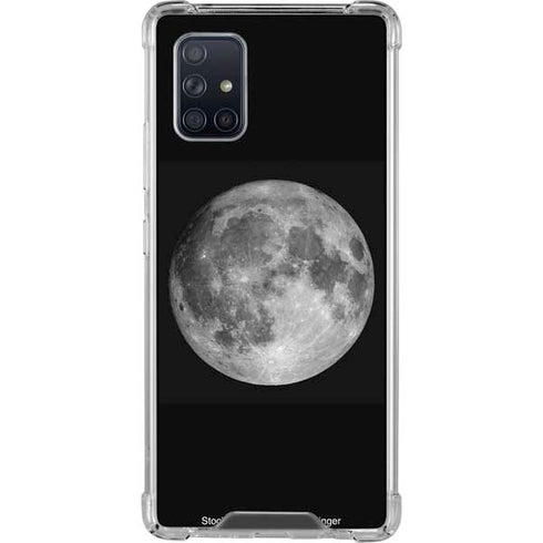 Full Moon Space Galaxy A71 5G Clear Case