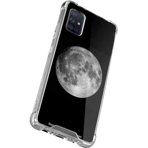 Full Moon Space Galaxy A71 5G Clear Case