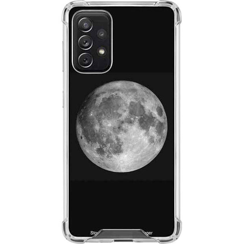 Full Moon Space Galaxy A72 5G Clear Case