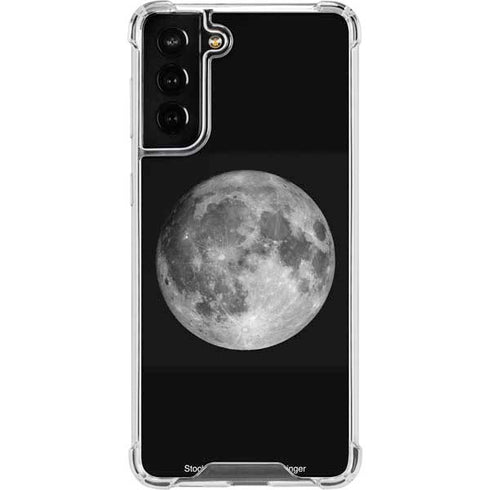 Full Moon Space Galaxy S21 FE Clear Case