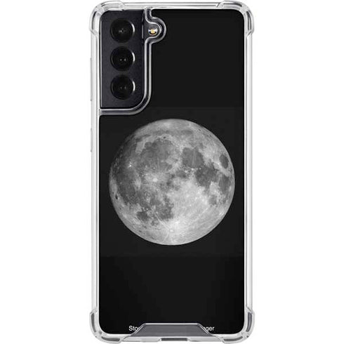 Full Moon Space Galaxy S22 Clear Case