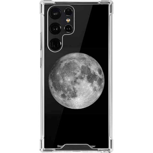 Full Moon Space Galaxy S22 Ultra Clear Case