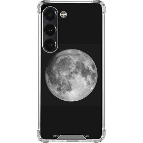Full Moon Space Galaxy S23 Clear Case