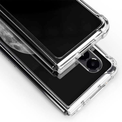 Full Moon Space Galaxy Z Fold4 5G Clear Case