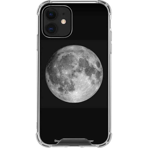 Full Moon Space iPhone 12 Clear Case