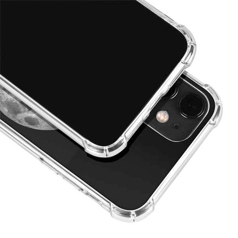 Full Moon Space iPhone 12 Clear Case