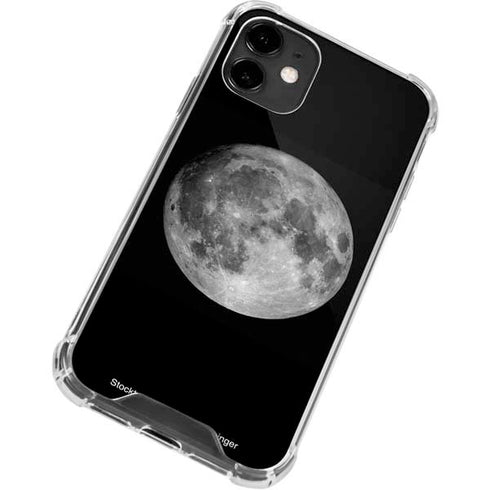 Full Moon Space iPhone 12 Clear Case