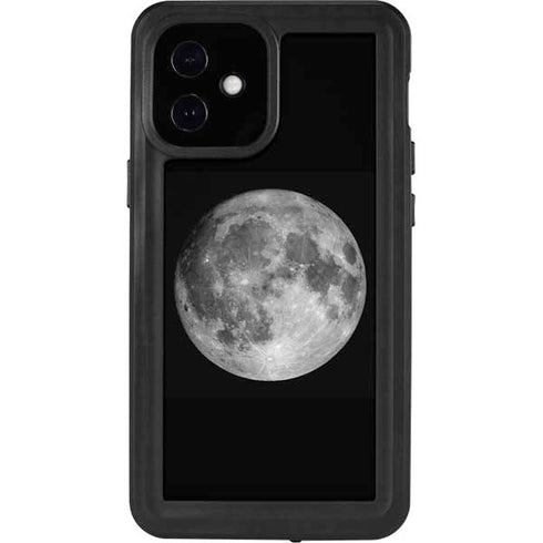 Full Moon Space iPhone 12 Mini Waterproof Case