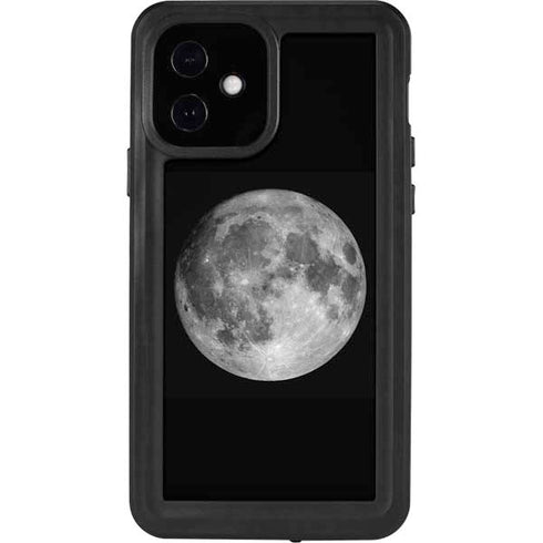 Full Moon Space iPhone 12 Waterproof Case