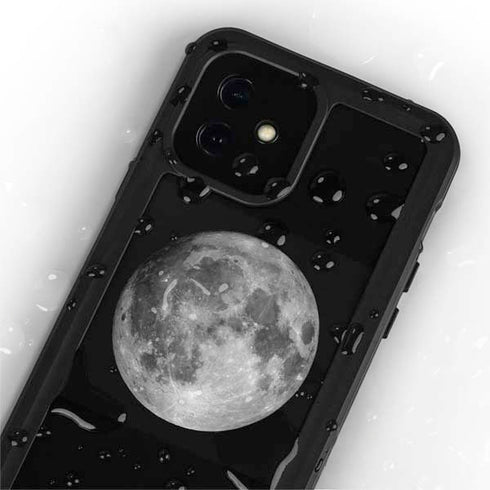 Full Moon Space iPhone 12 Waterproof Case