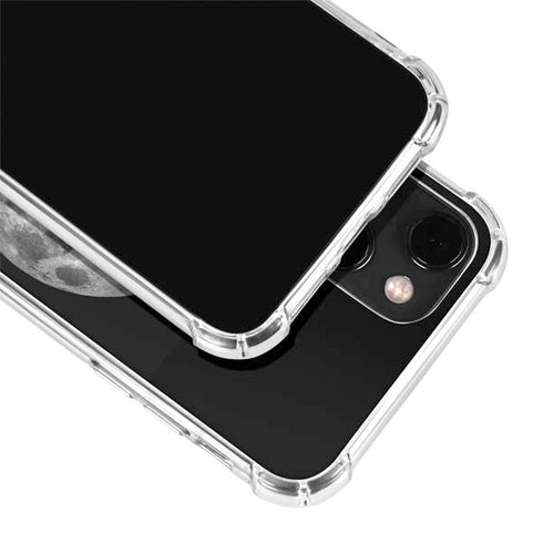 Full Moon Space iPhone 14 Plus Clear Case