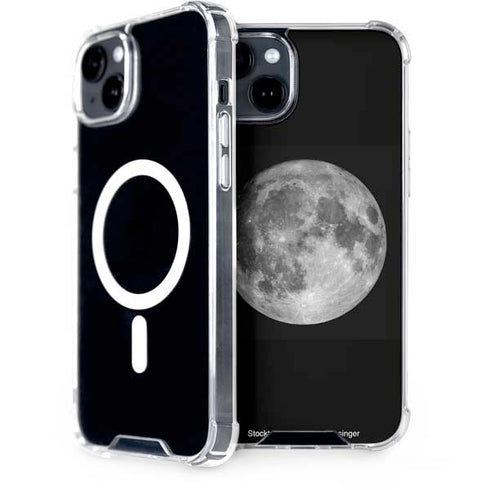 Full Moon Space iPhone 15 Plus MagSafe Case