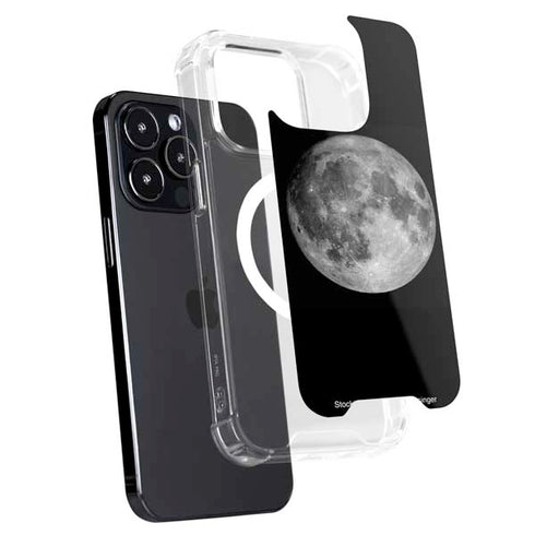 Full Moon Space iPhone 15 Pro Max MagSafe Case