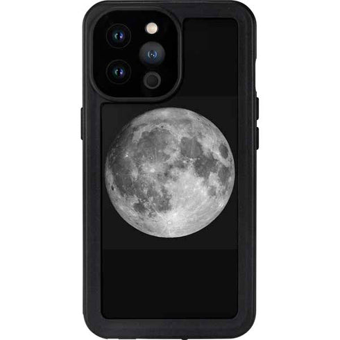 Full Moon Space iPhone 14 Pro Max Waterproof Case