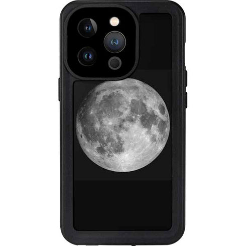 Full Moon Space iPhone 14 Pro Waterproof Case