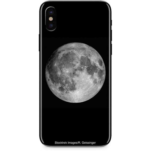 Full Moon Space iPhone X Skin
