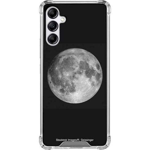 Full Moon Space Galaxy A15 5G Clear Case