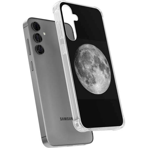 Full Moon Space Galaxy S24 Plus Clear Case