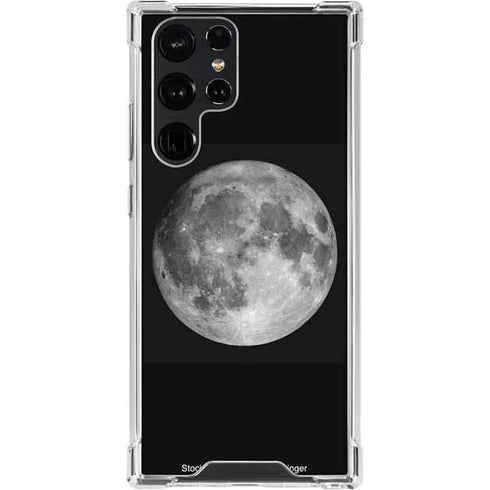 Full Moon Space Galaxy S24 Ultra Clear Case