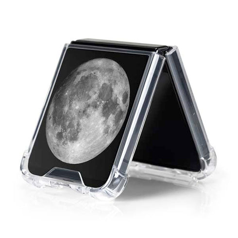 Full Moon Space Galaxy Z Flip5 5G Clear Case