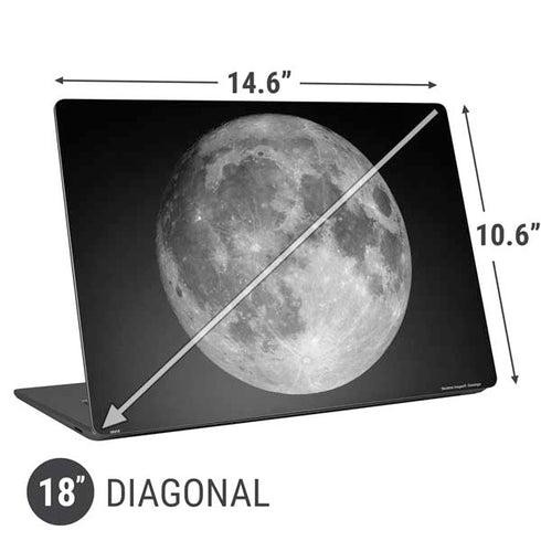Full Moon Space Universal Laptop 18in (14.6 x 10.6in) Skin
