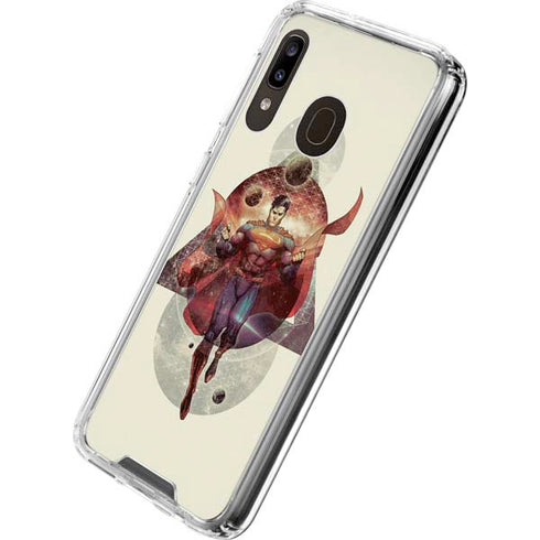 DC Comics Superman Galaxy Flying Galaxy A30 Clear Case