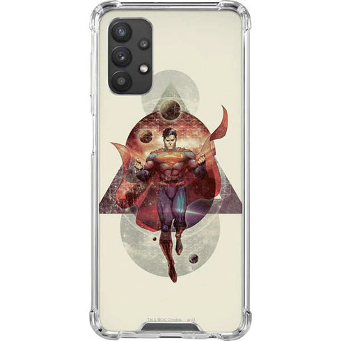 DC Comics Superman Galaxy Flying Galaxy A32 5G Clear Case