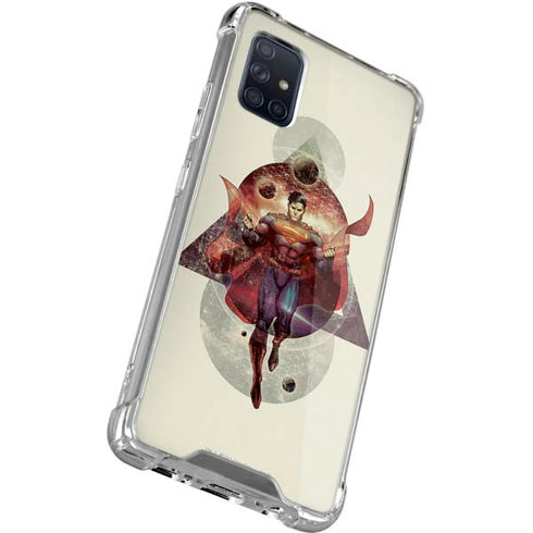 DC Comics Superman Galaxy Flying Galaxy A51 5G Clear Case