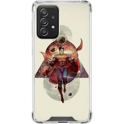 DC Comics Superman Galaxy Flying Galaxy A52 5G Clear Case
