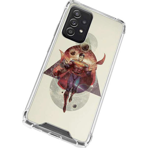 DC Comics Superman Galaxy Flying Galaxy A52 5G Clear Case