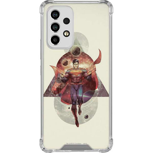 DC Comics Superman Galaxy Flying Galaxy A53 5G Clear Case