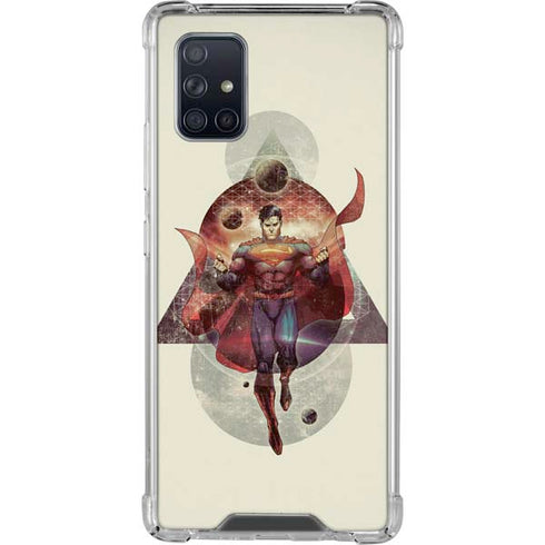 DC Comics Superman Galaxy Flying Galaxy A71 5G Clear Case