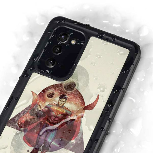 DC Comics Superman Galaxy Flying Galaxy Note20 5G Waterproof Case