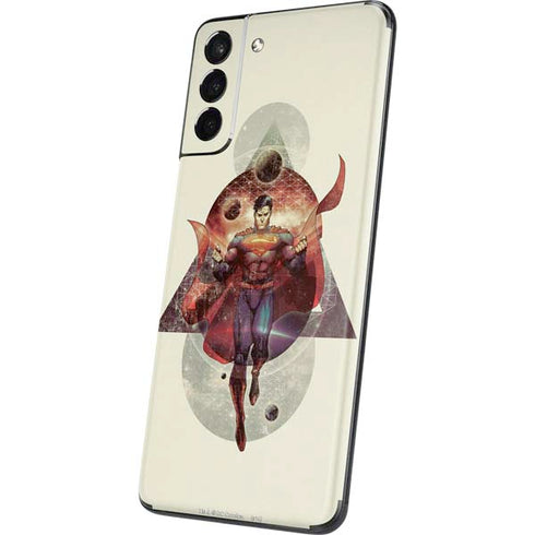 DC Comics Superman Galaxy Flying Galaxy S21 Plus 5G Skin