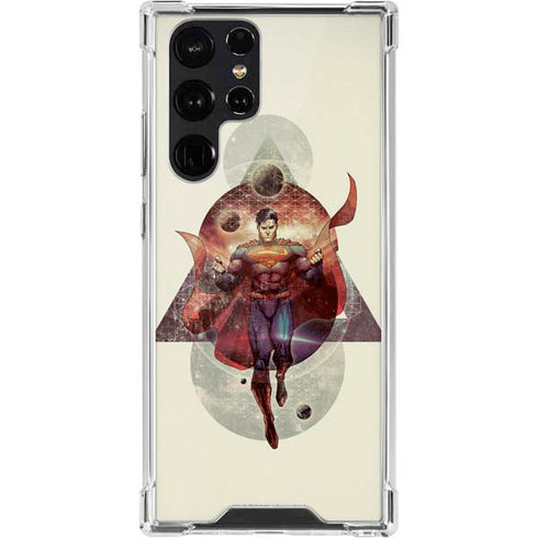 DC Comics Superman Galaxy Flying Galaxy S22 Ultra Clear Case